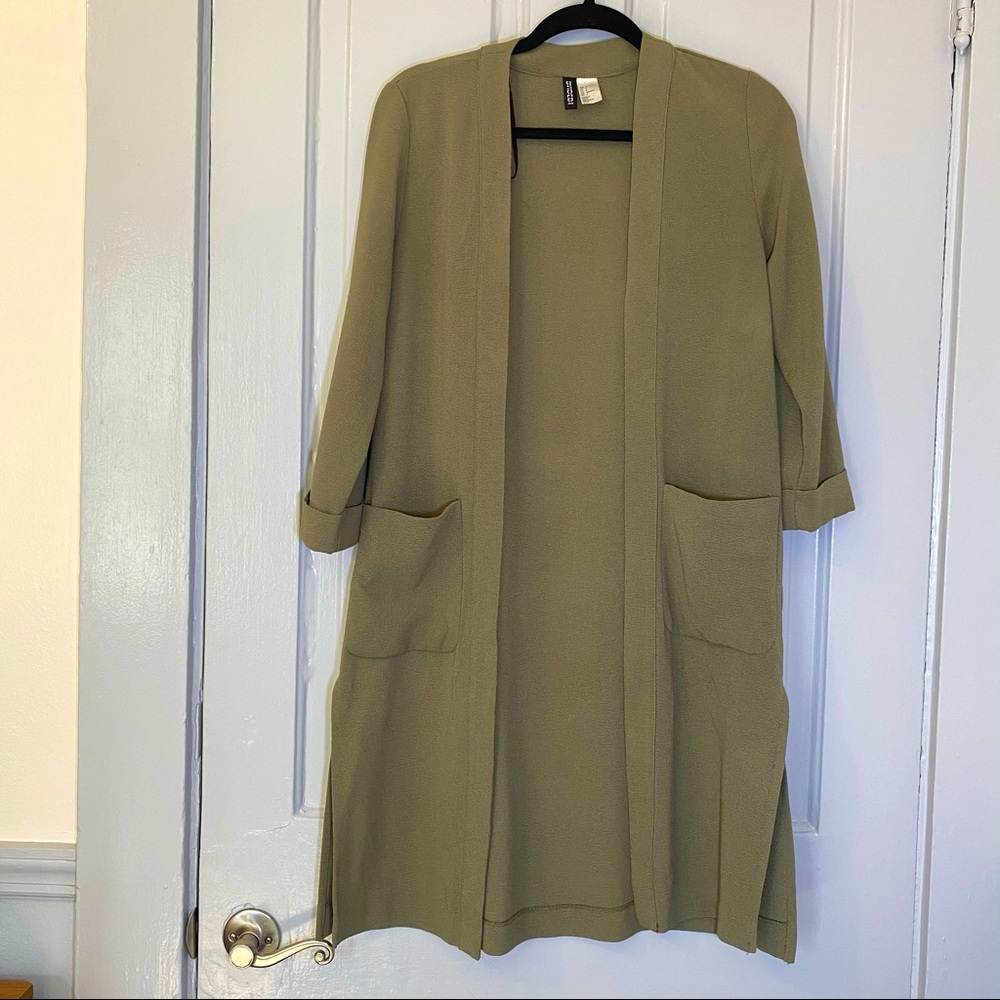 Olive / Khaki Duster w/Pockets